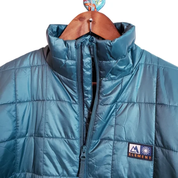 Element Wolfeboro Track Ultralight Puffer Jacket Winter Waterproof Coat Green XL - Picture 3 of 16